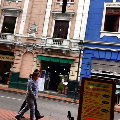 Colorful buildings in Lima... #colorful #stucco #tile #ext… | Flickr