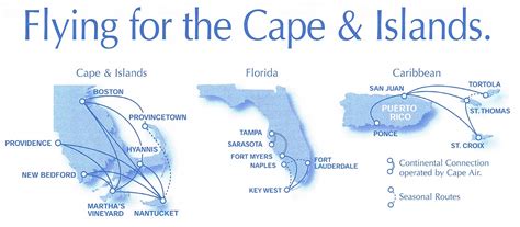 Cape Air June 12, 2003 Route Maps