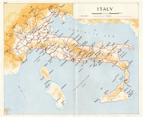 ITALY. The Breaking of the Rome-Berlin Axis. Italy 1973 old vintage map chart