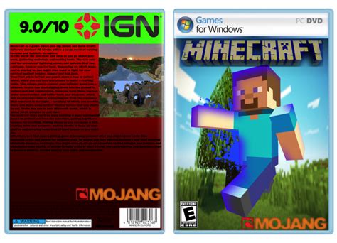 Minecraft PC Box Art Cover by Alex Gozdecki