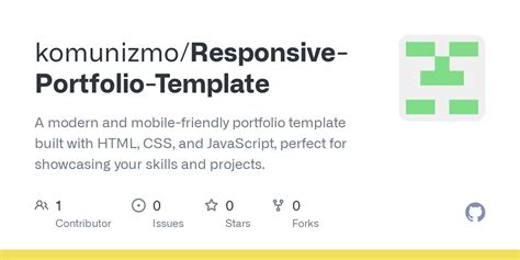 GitHub - komunizmo/Responsive-Portfolio-Template: A modern and mobile-friendly portfolio ...