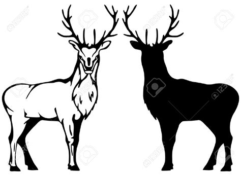 buck silhouette clipart - Clipground