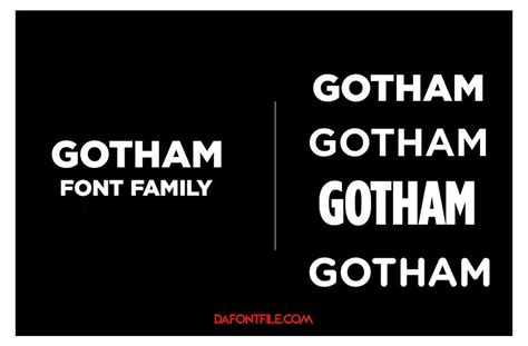 Gotham Font Family - DaFont File