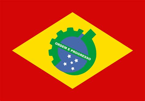 [OC] Red flag for communist Brazil : vexillology