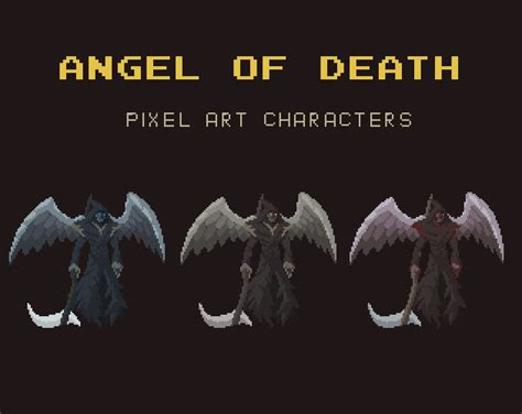 Angel of Death Pixel Art Character by sanctumpixel