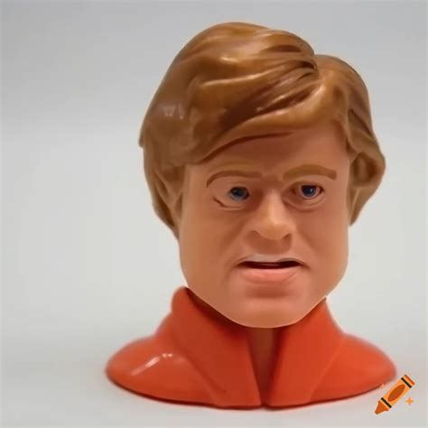 Young robert redford happy meal toy from the 1980s in photorealistic plastic on Craiyon