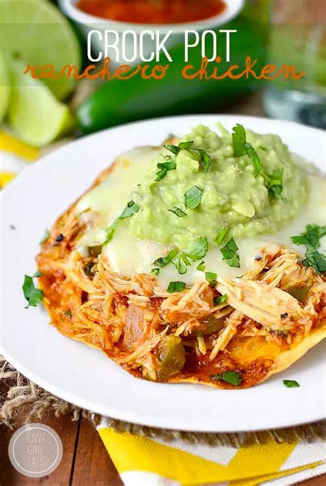 Crock Pot Ranchero Chicken - Iowa Girl Eats