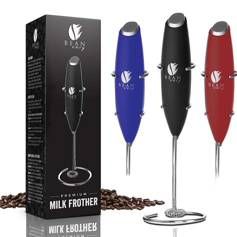 Bean Envy Handheld Milk Frother with Stand