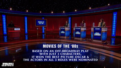 Jeopardy! on Twitter: "We can't get enough '80s movies here on Jeopardy! Try your hand at ...