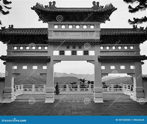 Xuanzang Temple Gate Sun Moon Lake Editorial Image - Image of ...