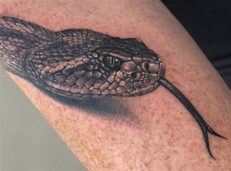 My Mojave Rattlesnake by Kevin Patrick from Trinity Art Collective in Tucson, Arizona. : r/tattoos