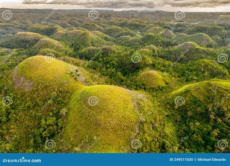 Aerial of the Chocolate Hills at Late Afternoon - Endless Hills ...