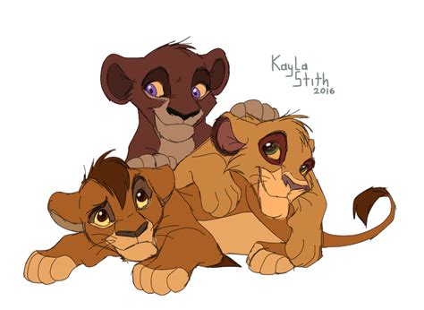 Some Kovu and Kiara Cubs by SEGAmastergirl