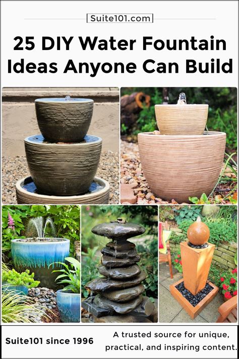 25 DIY Water Fountain Ideas to Beautify Your Garden