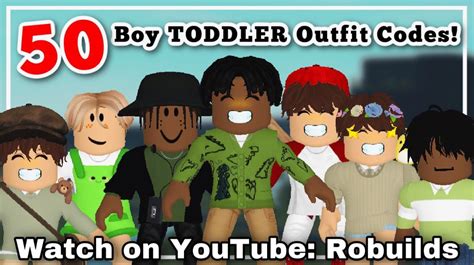 50 TODDLER Bloxburg Outfit Codes for Boys | BLOXBURG ROBLOX | ROBUILDS - YouTube in 2022 ...