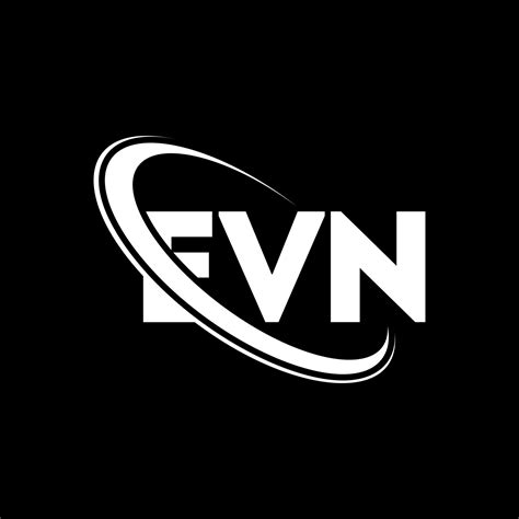 EVN logo. EVN letter. EVN letter logo design. Initials EVN logo linked with circle and uppercase ...