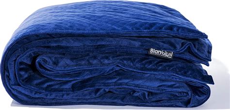 BlanQuil Weighted Blanket 20lb -Navy - Walmart.com