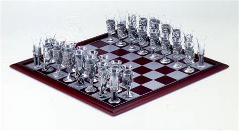 Shot Glass chess set - Graeme Anthony Pewter