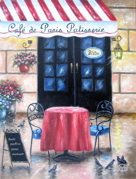 Items similar to French Cafe Art Print, cafe, coffee shop, bistro ...