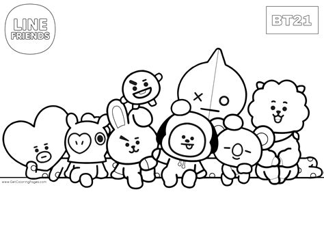 49+ Bt21 Coloring Pages Tata Gif