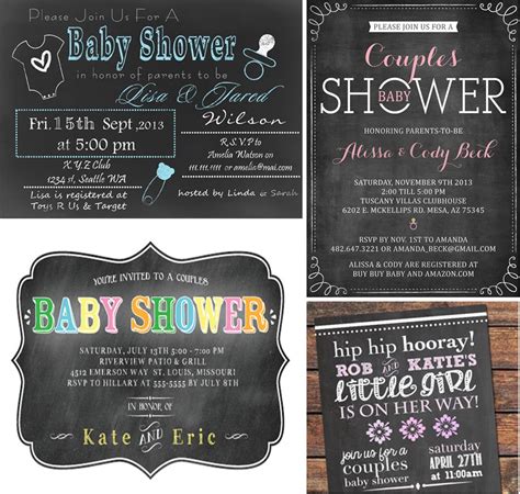 Couples Baby Shower Invitation Wording | Baby shower invitation wording ...