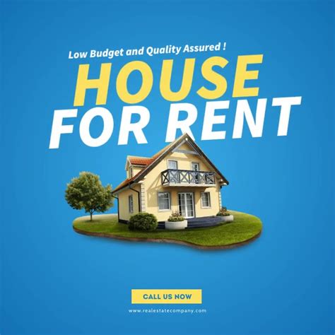 House For Rent Ad Template | PosterMyWall