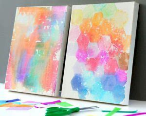 Tissue Paper Painting Craft