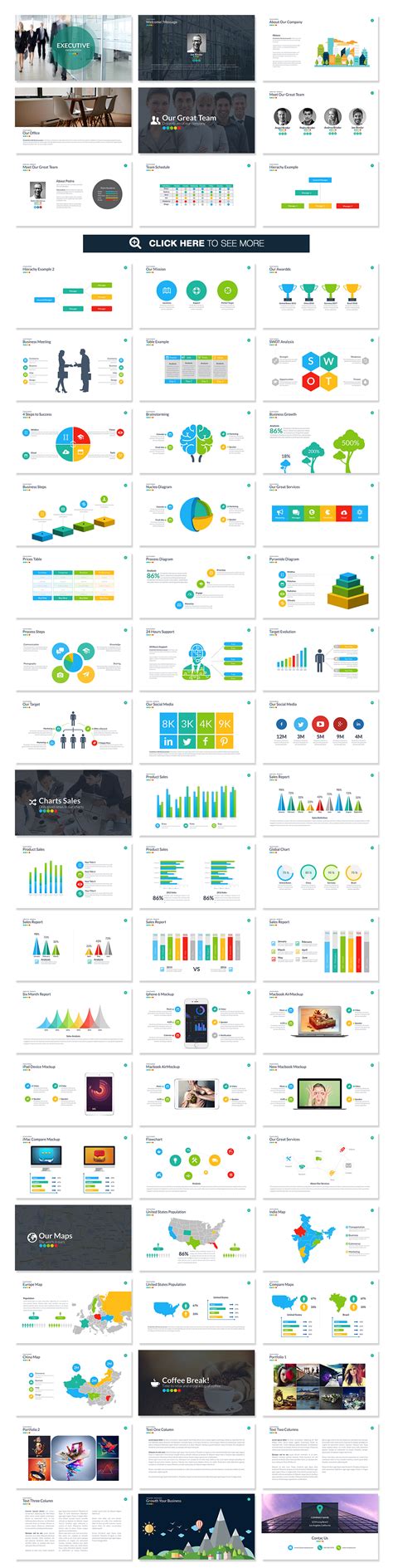 Executive Powerpoint Template by Slidedizer on Creative Market | Keynote template, Presentation ...