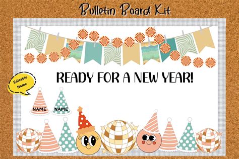 Retro New Year Bulletin Board Kit – Babydell Art