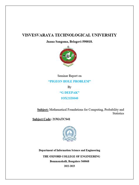 Seminar Report - Format | PDF