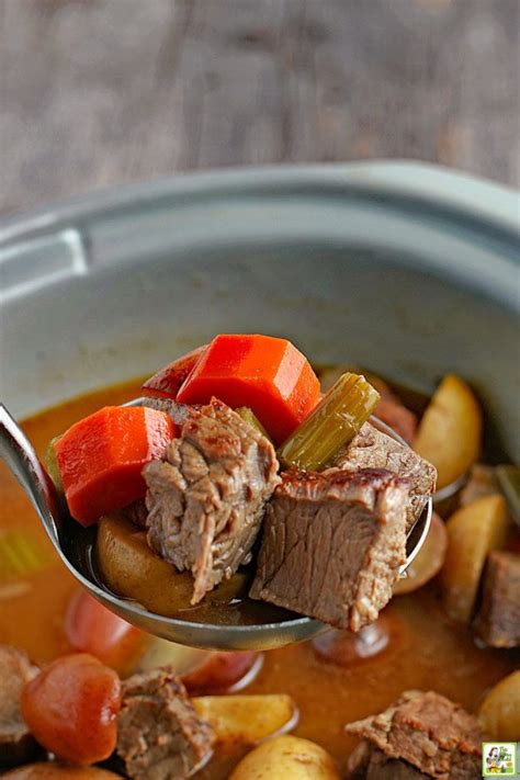 Easy Slow Cooker Venison Stew Recipe | This Mama Cooks! On a Diet