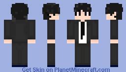 black suit Minecraft Skin