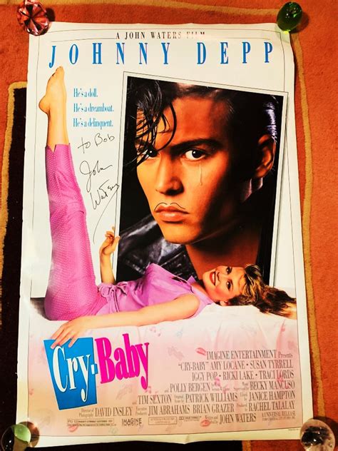 Original Movie Poster cry Baby John Waters Double Sided One Sheet Signed - Etsy