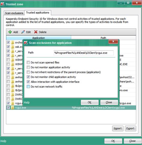 Kaspersky Security Center 10, Issues with LANDesk Remote Control ...