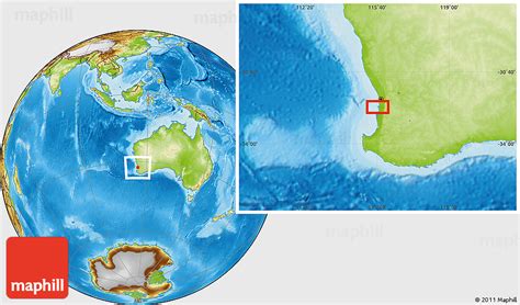 Physical Location Map of Kwinana