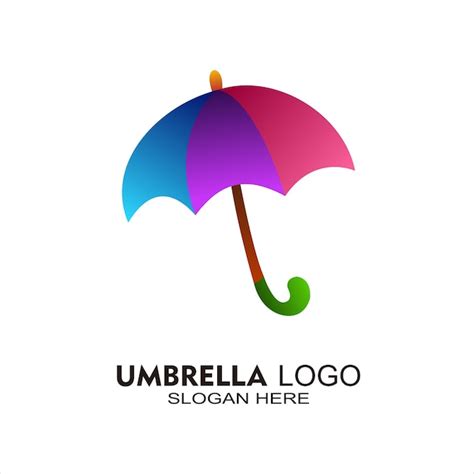 Premium Vector | Umbrella logo design colorful vector