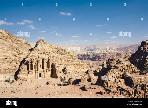 Jordan, Petra, Ad Deir Monastery Stock Photo - Alamy