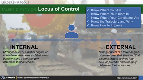 D. Brown Management - Locus of Control - A Critical Dimension of Talent