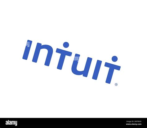 Intuit, rotated logo, white background B Stock Photo - Alamy