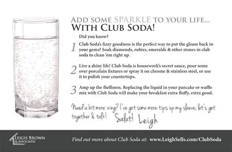 Add Some Sparkle to Your Life... With Club Soda - Charlotte Concord Harrisburg North Carolina R ...