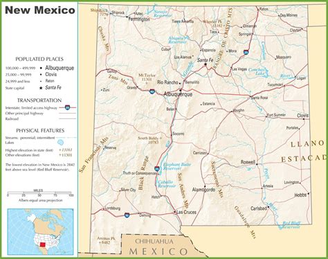 New Mexico (NM) Road and Highway Map [Printable & Free]