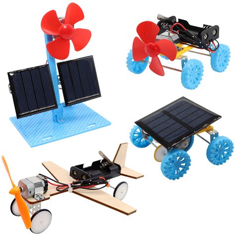 Buy 4 in 1 Solar Power & Electric Motor STEM Kits,Science Experiment ...