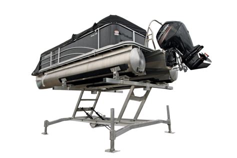 Pontoon Boat Lifts | Shallow Water Pontoon Lifts – R & J Machine