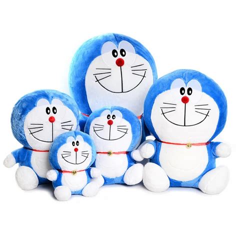 BSTAOFY Dropshipping 40CM Lovely Doraemon Dolls Baby Toys Blue Cat With Bell Stuffed and Plush ...