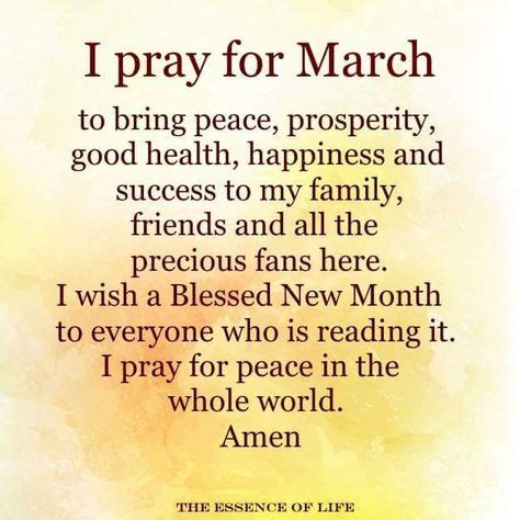 Marchprayer | End of day prayer, Prayer for peace, Prayer for today