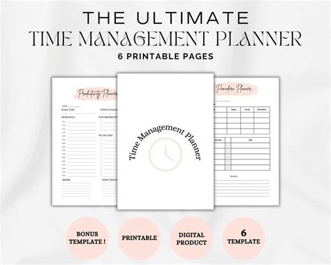 Printable Time Management - My Planning Zone