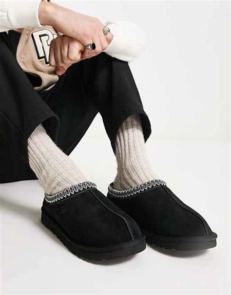 UGG Tasman mules in black suede | ASOS