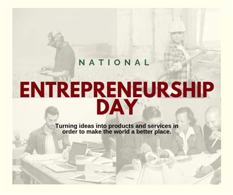 National Entrepreneurship Day - National Day Archives