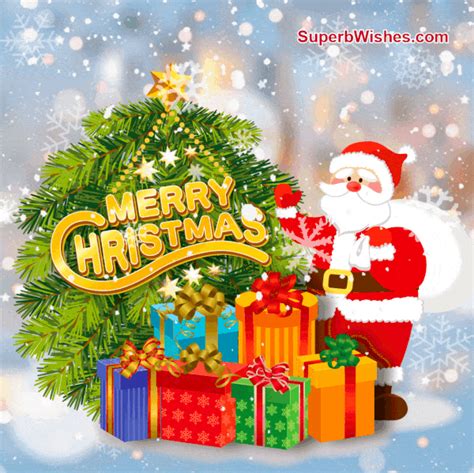 Animated Christmas Gifts With Santa Claus | SuperbWishes.com