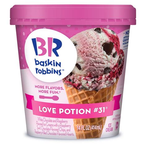 Baskin Robbins Ice Cream Love Potion #31 (14 fl oz) Delivery or Pickup ...